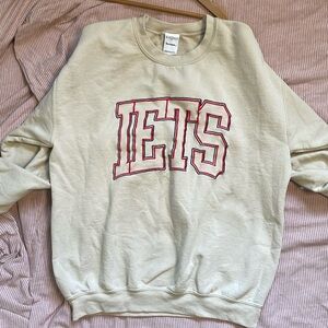 iets frans… beige sweatshirt size small
